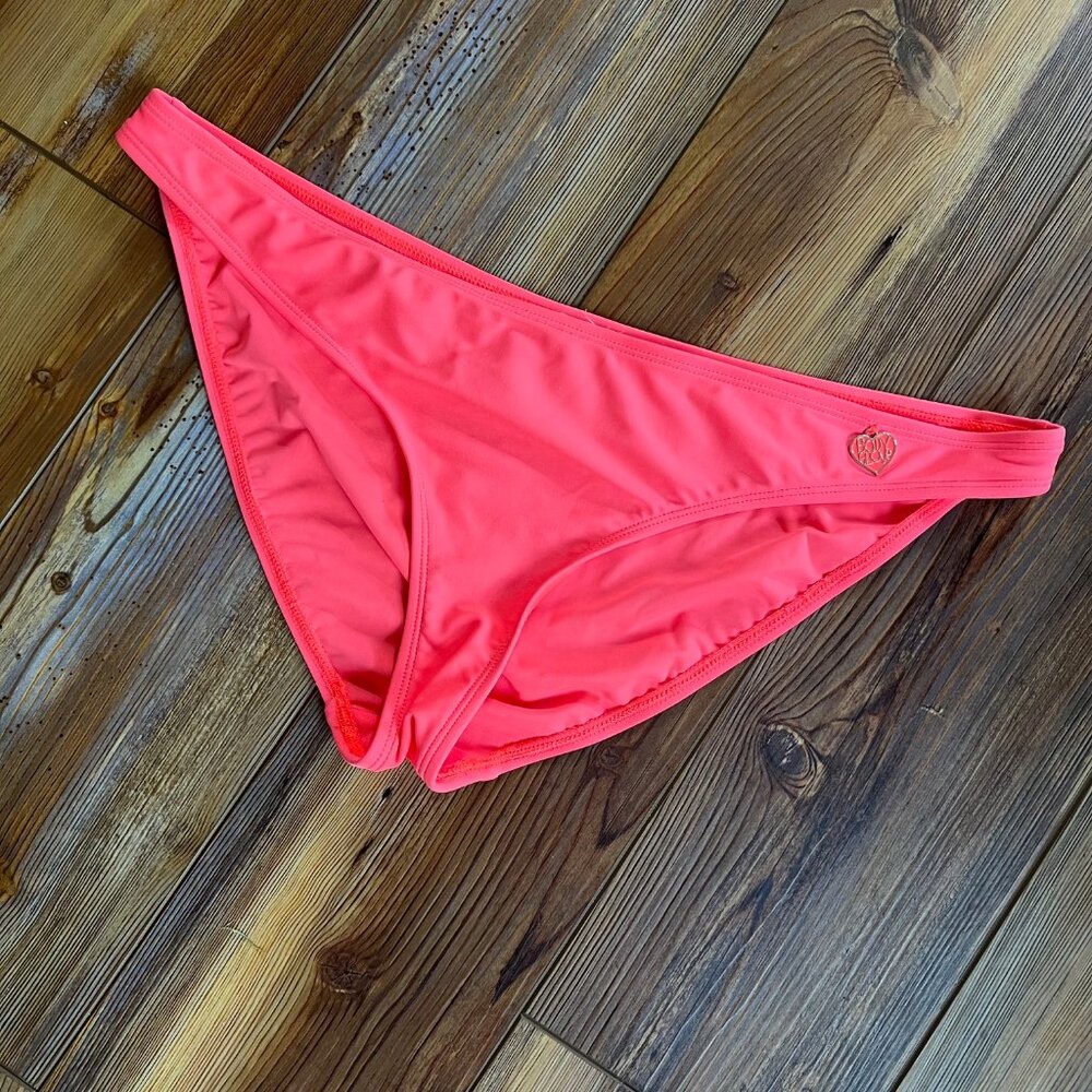 Body Glove Smoothies Salmon Bikini Bottoms with Sexy Heart-Shaped Charm Size XL